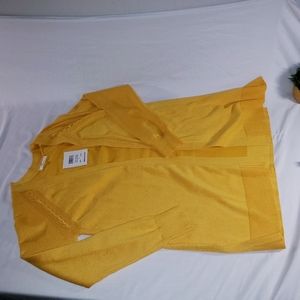 89th & Madison Cardigan in Mustard Yellow, Sz M
